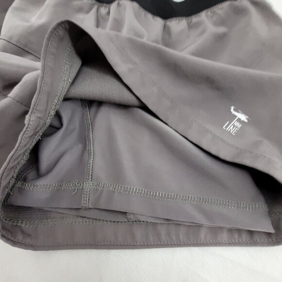 Nine Line Shorts Womens M Gray 4 inch Athletic With built-in compression briefs - Picture 7 of 10